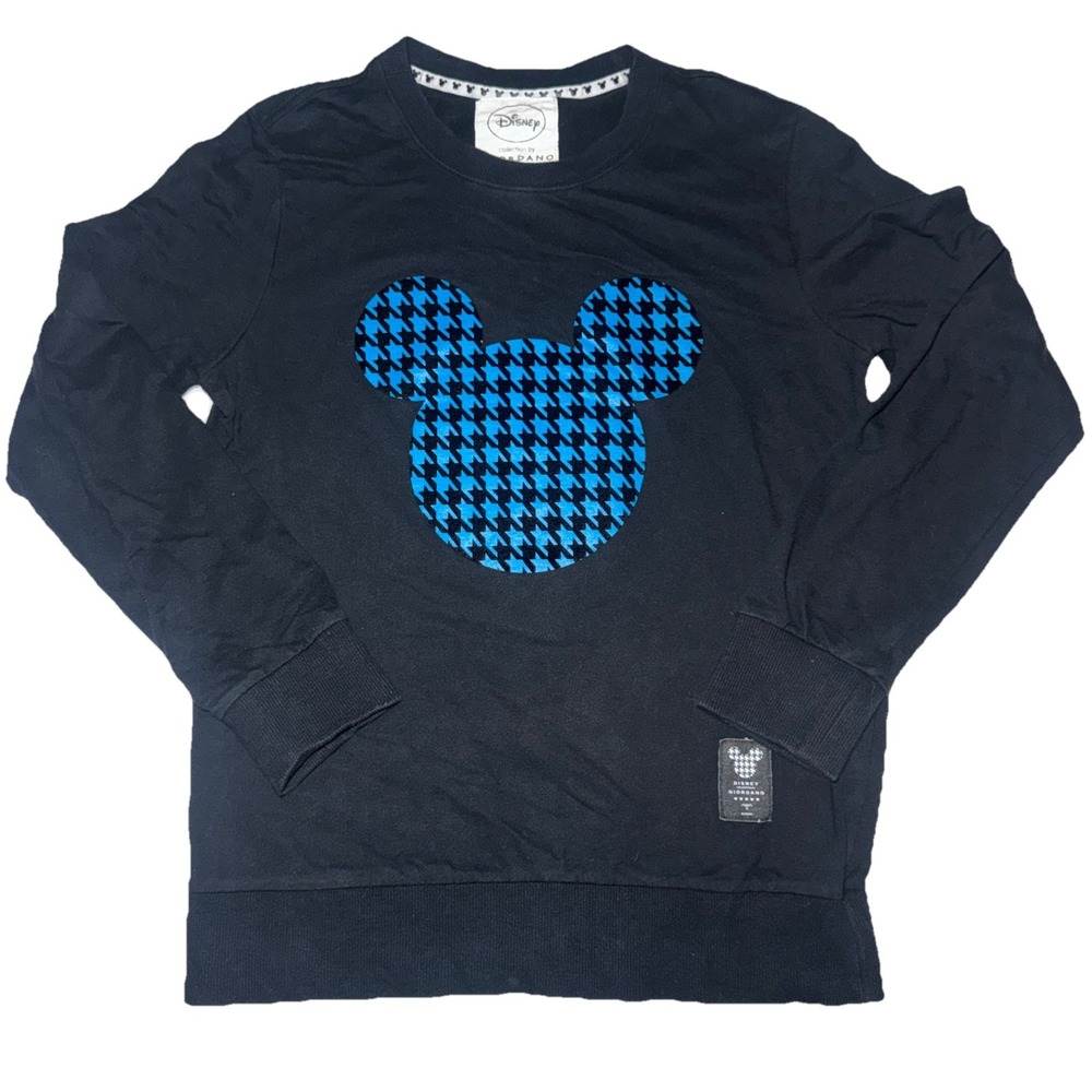 Disney Collection by Giordano Blue Mickey Mouse Sweater Medium Black